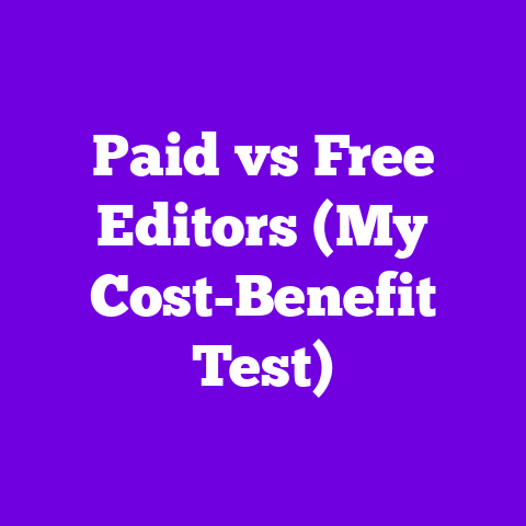 Paid vs Free Editors (My Cost-Benefit Test)
