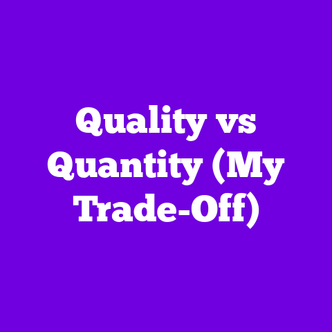 Quality vs Quantity (My Trade-Off)