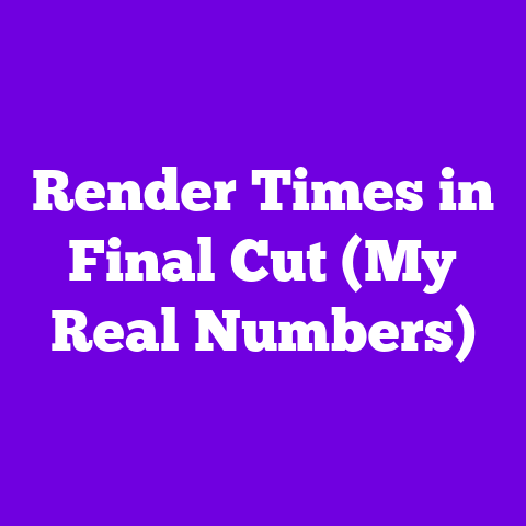Render Times in Final Cut (My Real Numbers)