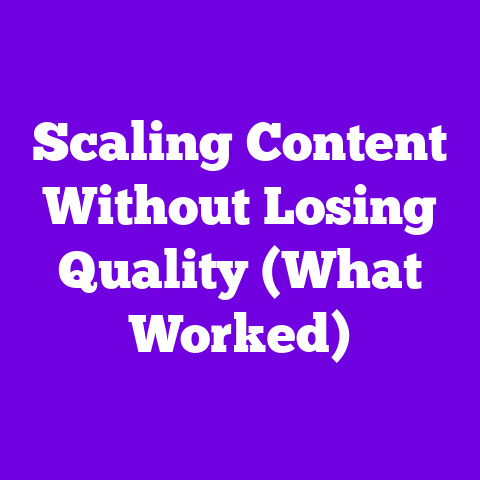 Scaling Content Without Losing Quality (What Worked)