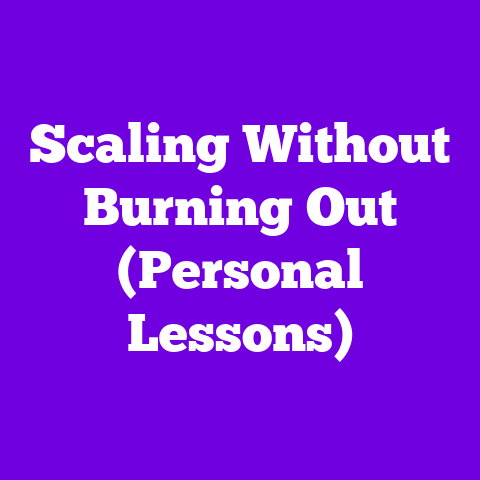 Scaling Without Burning Out (Personal Lessons)