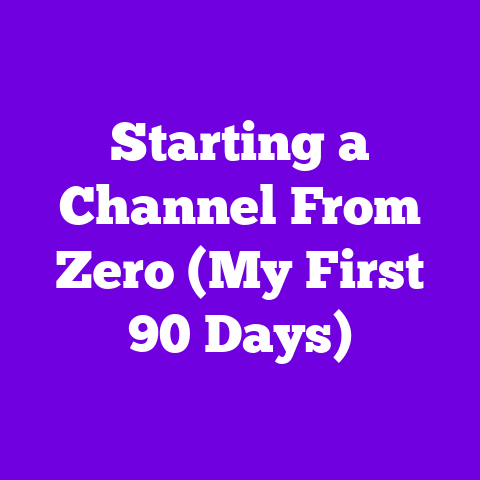 Starting a Channel From Zero (My First 90 Days)