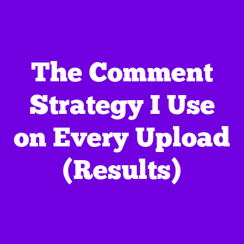 The Comment Strategy I Use on Every Upload (Results)