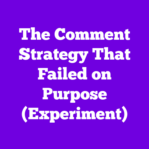 The Comment Strategy That Failed on Purpose (Experiment)