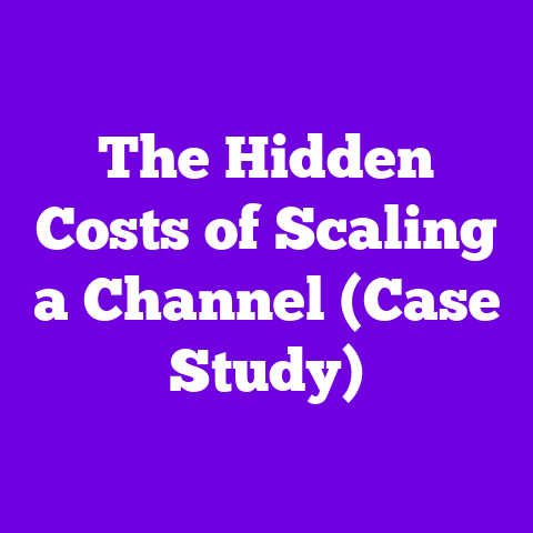 The Hidden Costs of Scaling a Channel (Case Study)