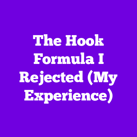 The Hook Formula I Rejected (My Experience)