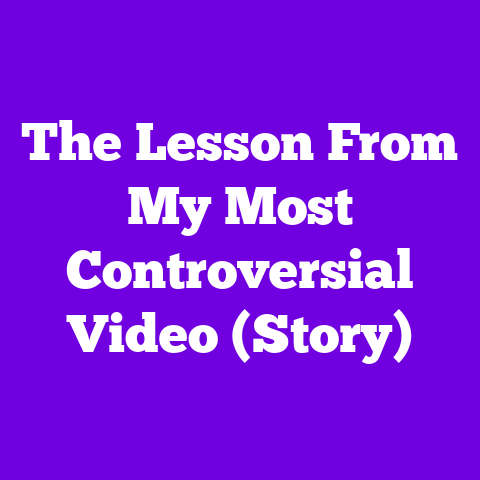 The Lesson From My Most Controversial Video (Story)