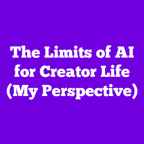 The Limits of AI for Creator Life (My Perspective)
