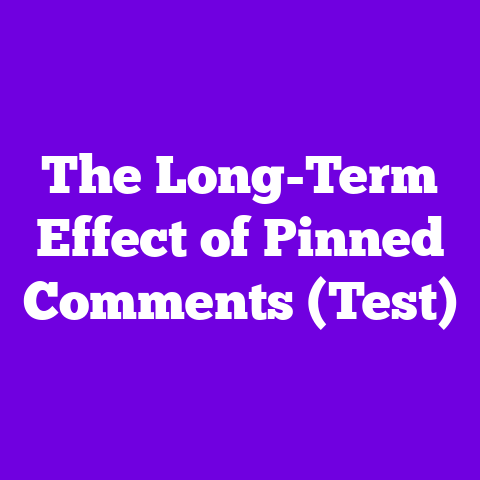 The Long-Term Effect of Pinned Comments (Test)