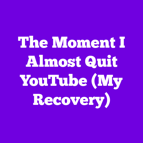 The Moment I Almost Quit YouTube (My Recovery)