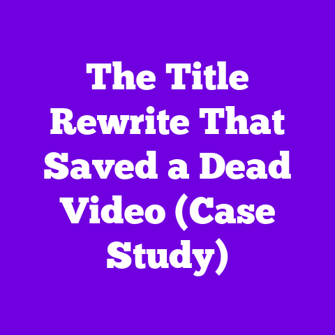 The Title Rewrite That Saved a Dead Video (Case Study)