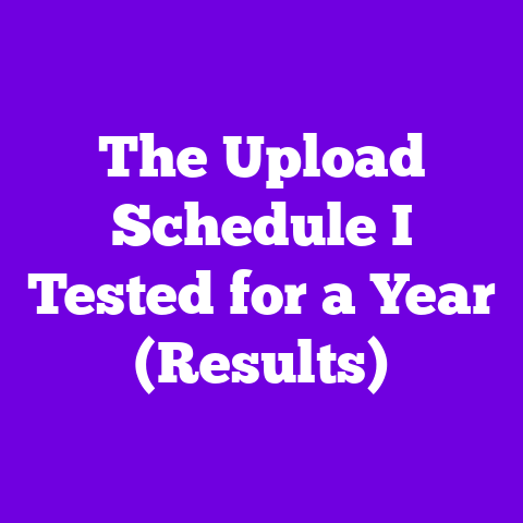 The Upload Schedule I Tested for a Year (Results)