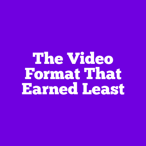 The Video Format That Earned Least