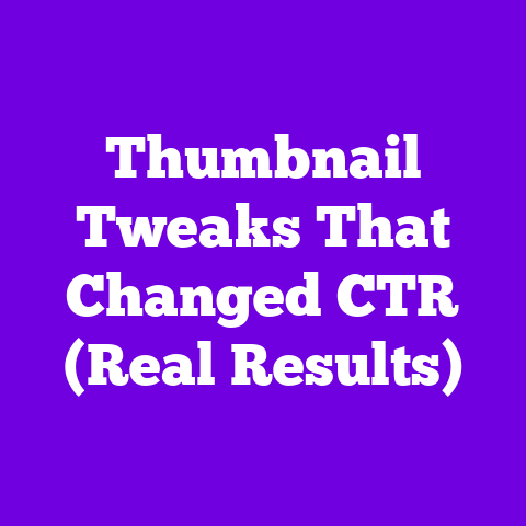 Thumbnail Tweaks That Changed CTR (Real Results)