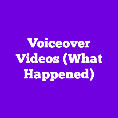 Voiceover Videos (What Happened)