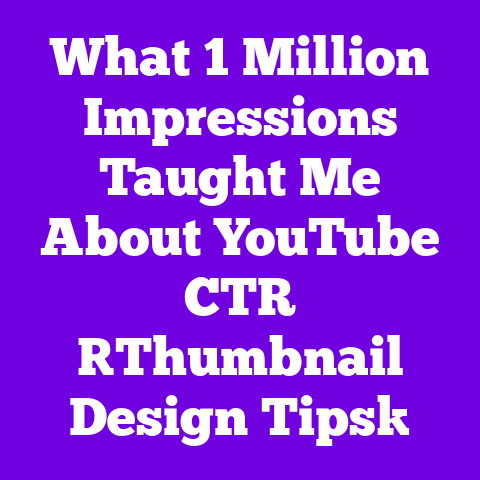 What 1 Million Impressions Taught Me About YouTube CTR [Thumbnail Design Tips]