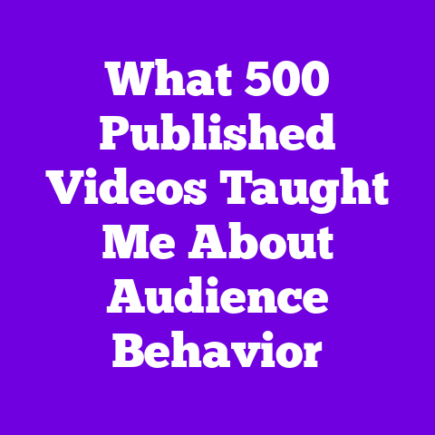 What 500 Published Videos Taught Me About Audience Behavior