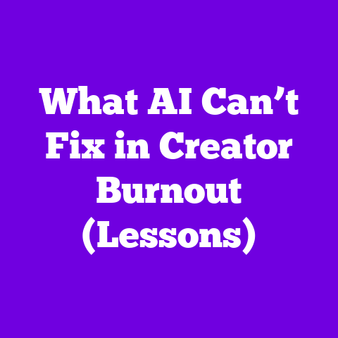 What AI Can’t Fix in Creator Burnout (Lessons)