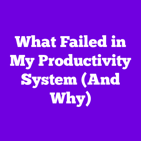 What Failed in My Productivity System (And Why)
