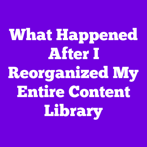 What Happened After I Reorganized My Entire Content Library