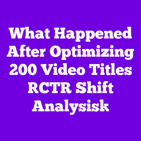 What Happened After Optimizing 200 Video Titles [CTR Shift Analysis]