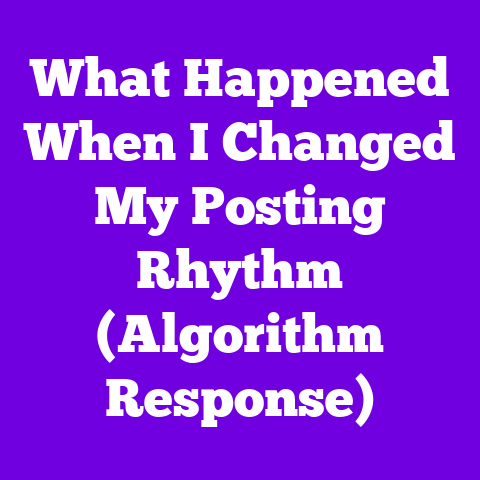 What Happened When I Changed My Posting Rhythm (Algorithm Response)