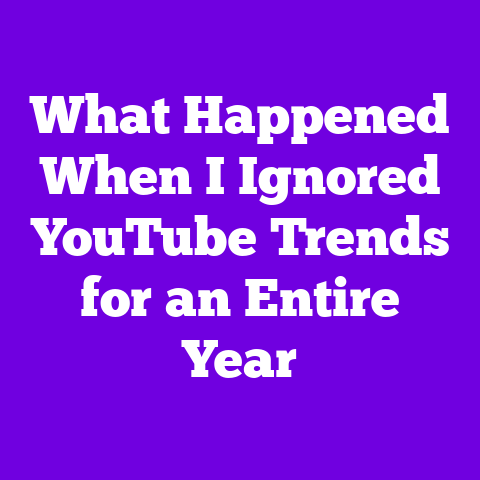 What Happened When I Ignored YouTube Trends for an Entire Year
