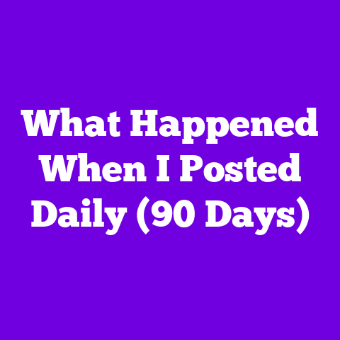 What Happened When I Posted Daily (90 Days)