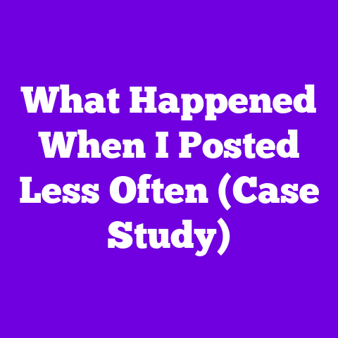 What Happened When I Posted Less Often (Case Study)