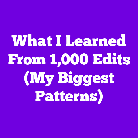 What I Learned From 1,000 Edits (My Biggest Patterns)