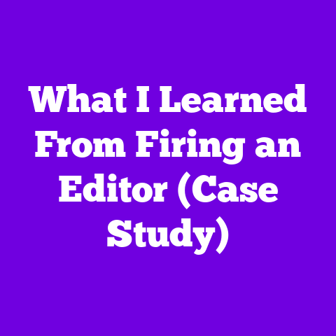 What I Learned From Firing an Editor (Case Study)