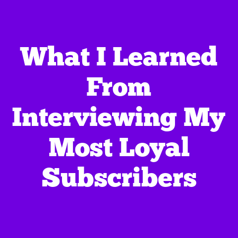 What I Learned From Interviewing My Most Loyal Subscribers