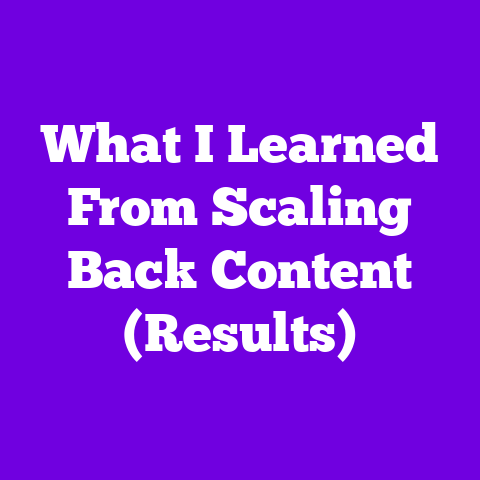 What I Learned From Scaling Back Content (Results)