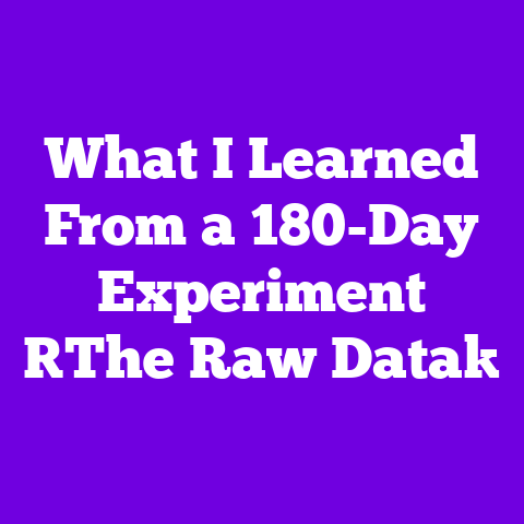 What I Learned From a 180-Day Experiment [The Raw Data]