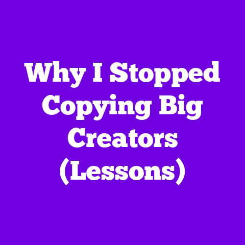 Why I Stopped Copying Big Creators (Lessons)