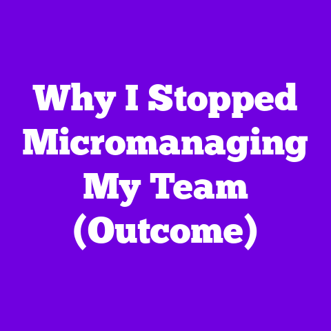 Why I Stopped Micromanaging My Team (Outcome)