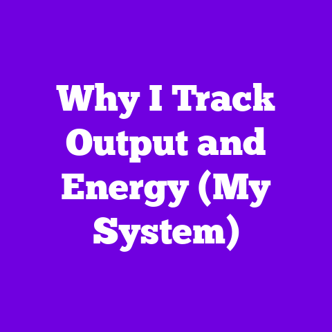 Why I Track Output and Energy (My System)