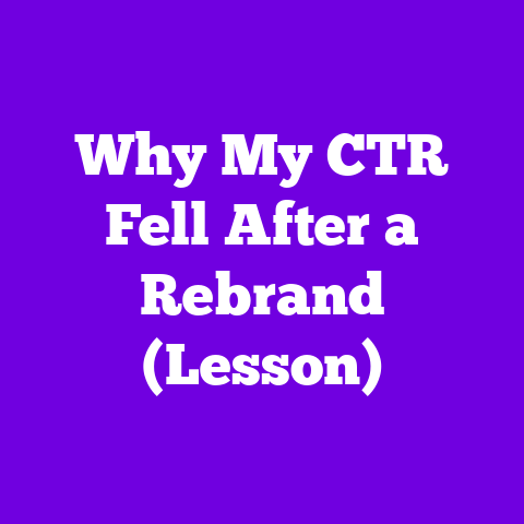 Why My CTR Fell After a Rebrand (Lesson)