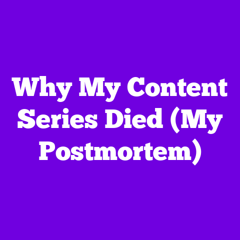 Why My Content Series Died (My Postmortem)