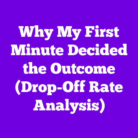 Why My First Minute Decided the Outcome (Drop-Off Rate Analysis)
