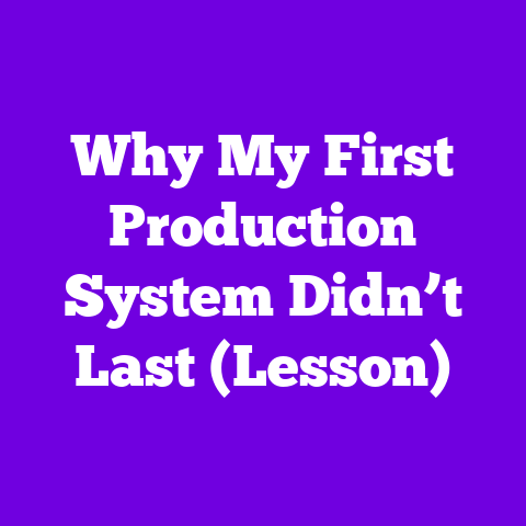 Why My First Production System Didn’t Last (Lesson)