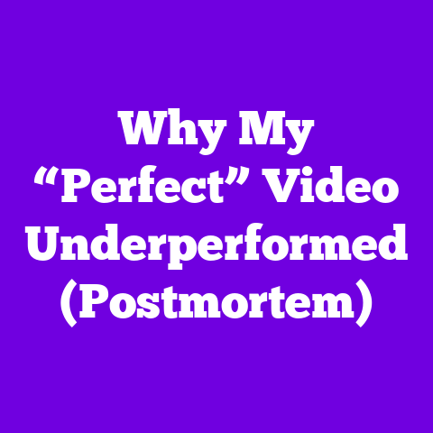 Why My “Perfect” Video Underperformed (Postmortem)