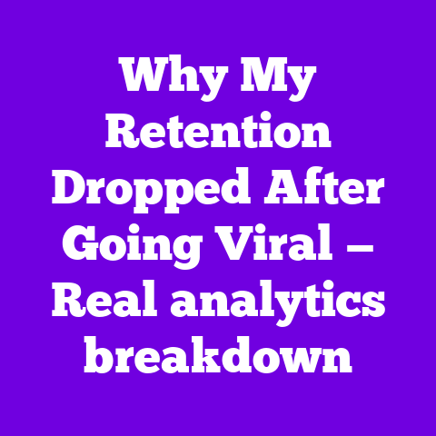 Why My Retention Dropped After Going Viral — Real analytics breakdown