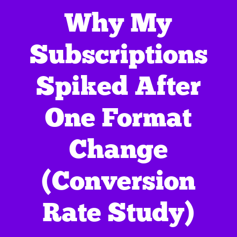 Why My Subscriptions Spiked After One Format Change (Conversion Rate Study)