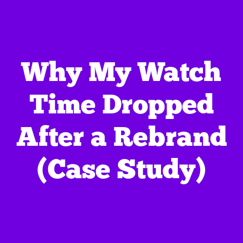 Why My Watch Time Dropped After a Rebrand (Case Study)