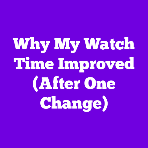 Why My Watch Time Improved (After One Change)