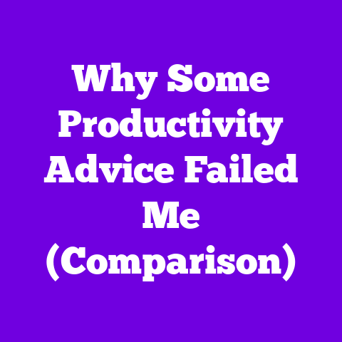 Why Some Productivity Advice Failed Me (Comparison)