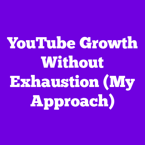 YouTube Growth Without Exhaustion (My Approach)