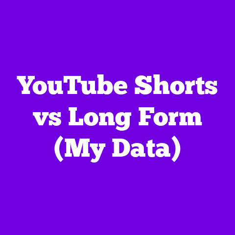YouTube Shorts vs Long Form (My Data)