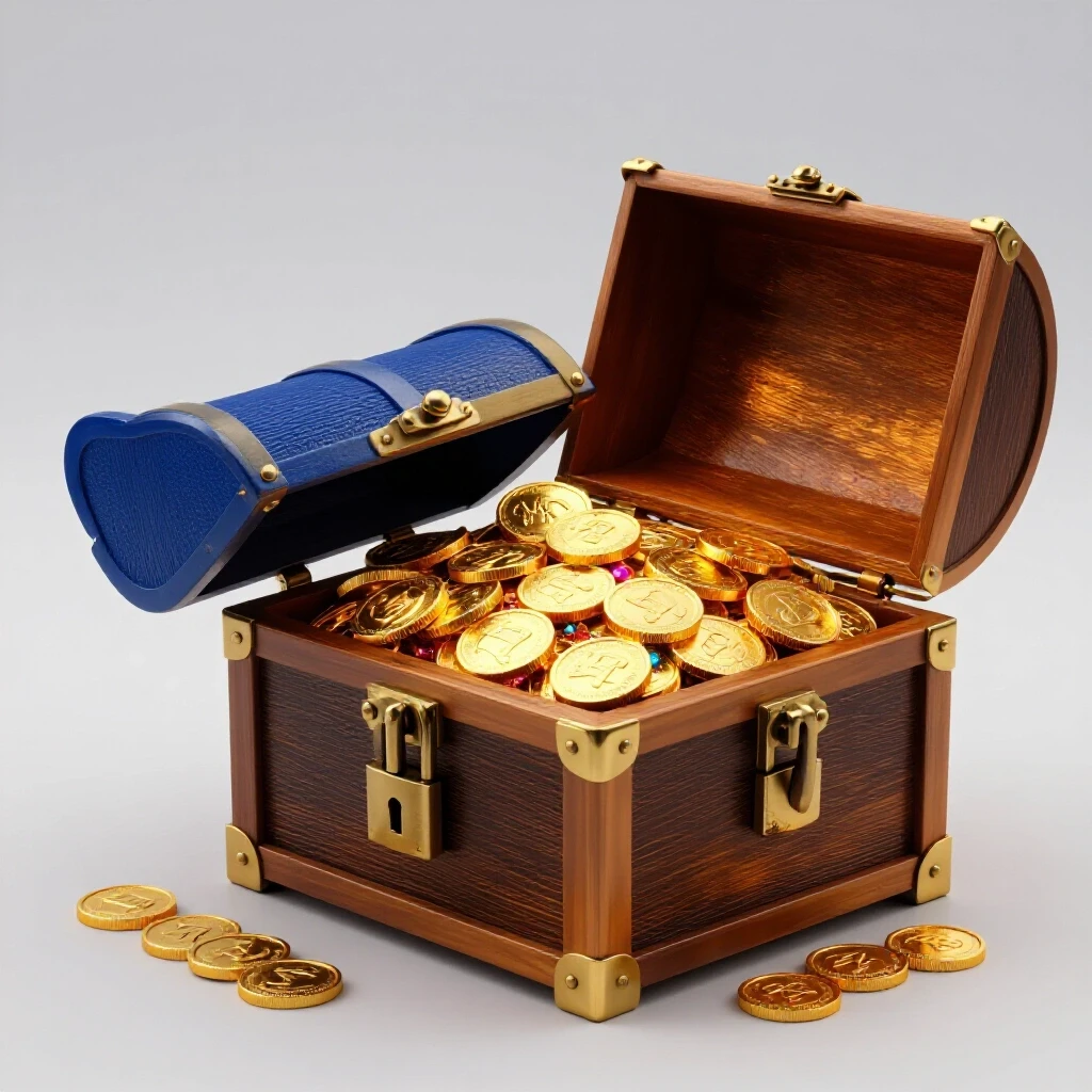 A visual metaphor illustrating a locked box and a vibrant treasure chest, symbolizing hidden potential and missed opportunities regarding privated videos.